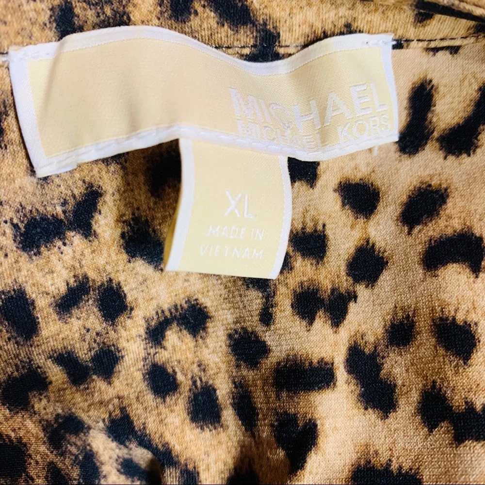 Michael‎ kors women’s leopard chain dress sz XL
